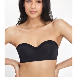 NWT Lively Jet Black Lightly Padded No Wire Strapless Bra